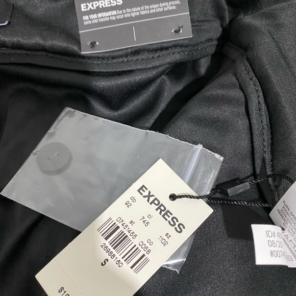 Brand new. Express sequin high rise ankle pants. Size small. - Picture 5 of 8